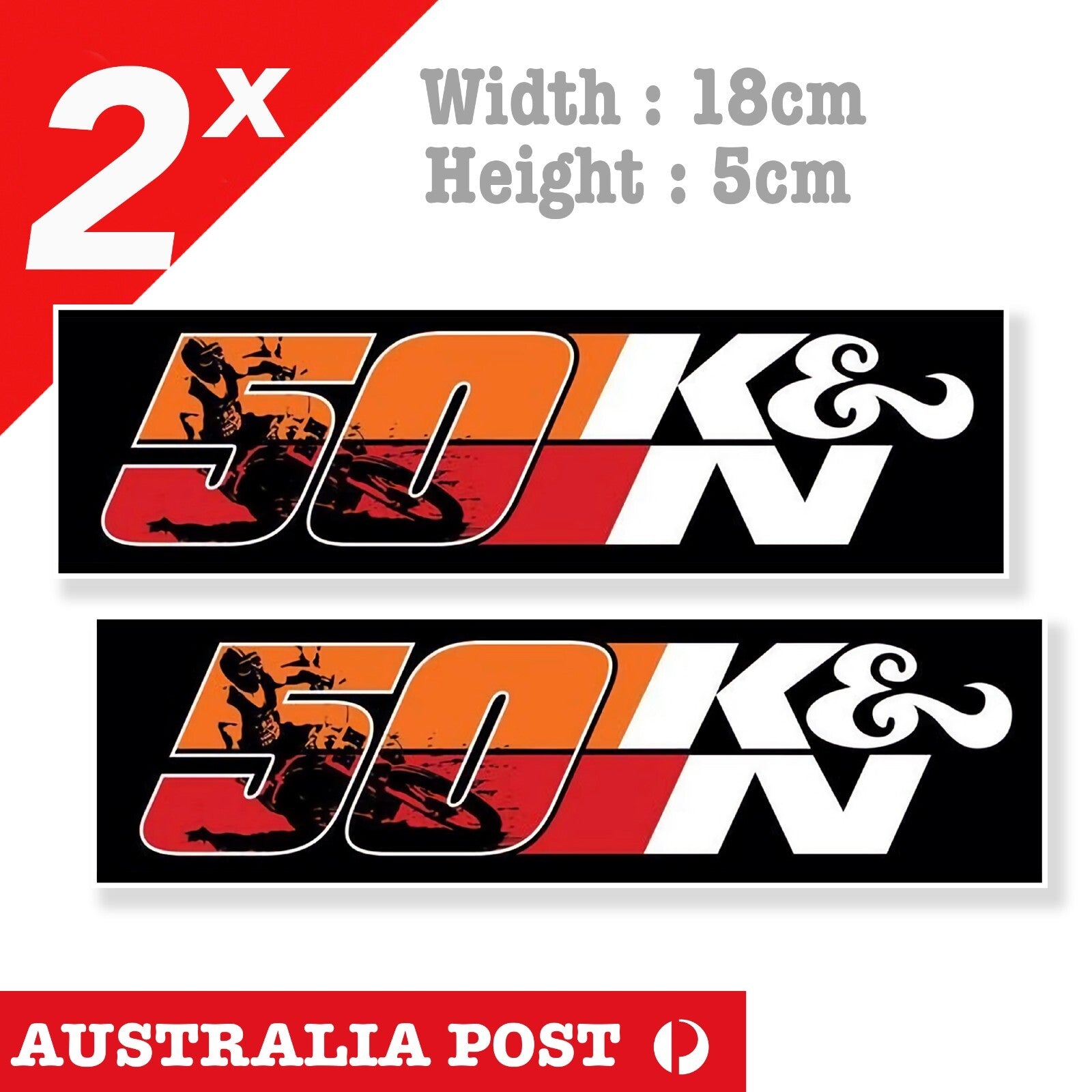 K&N Performance Air Filter 50 Anniversary,Mechanic, Motorcycle, Garage  Sticker