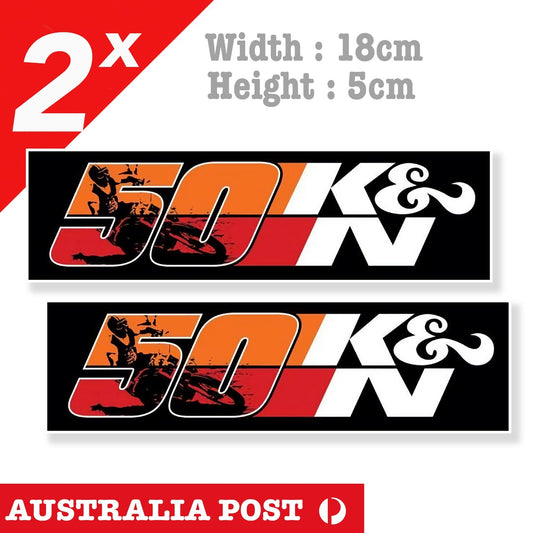K&N Performance Air Filter 50 Anniversary,Mechanic, Motorcycle, Garage  Sticker