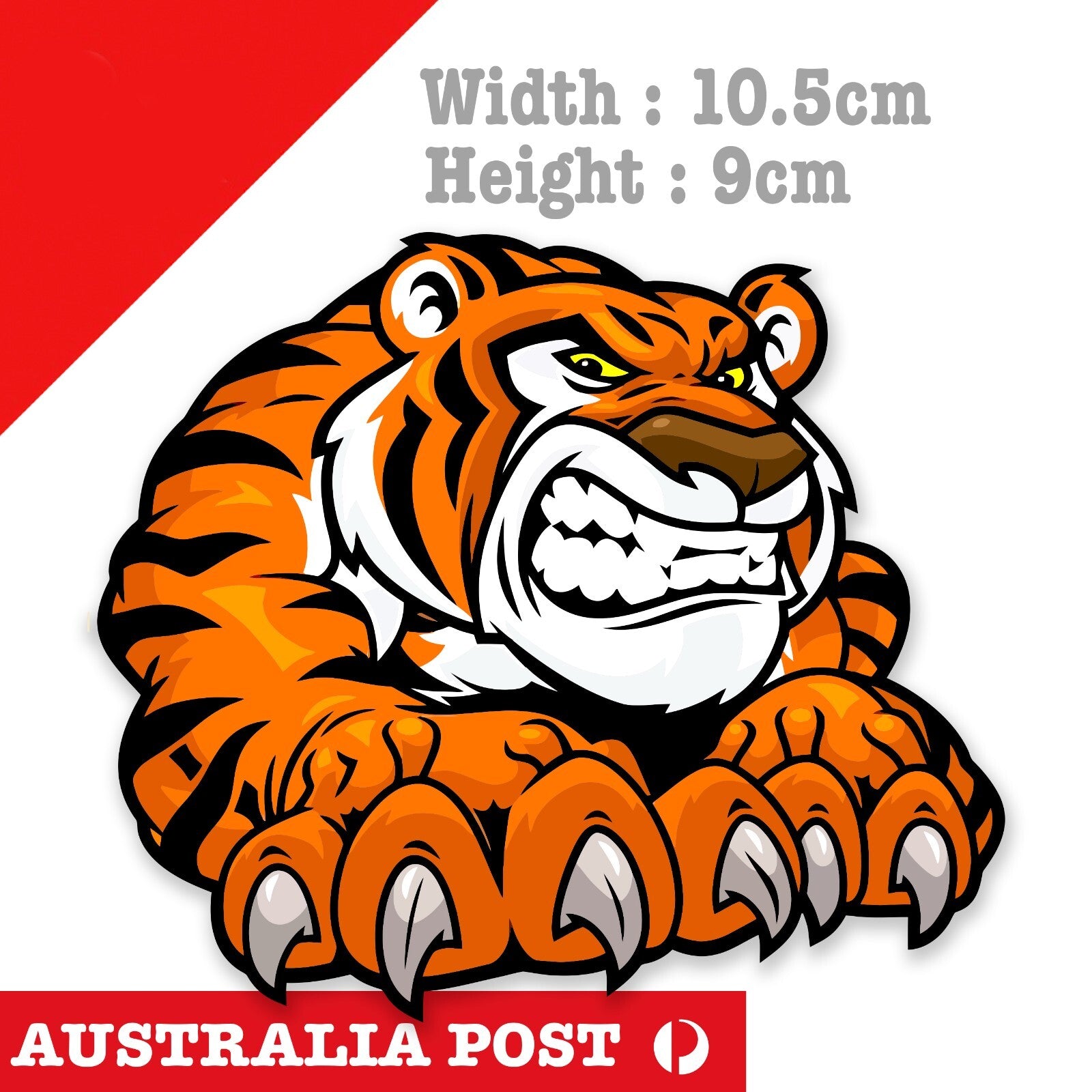 Angry Tiger, Tiger Animal Sticker