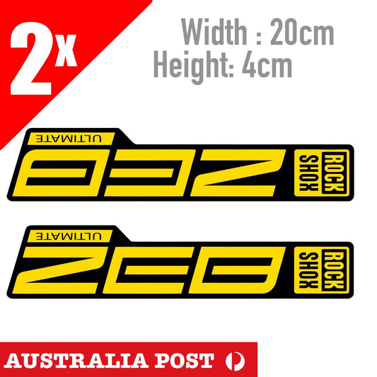 Rockshox ZEB style Fork Decal Front Suspension Decal Biycle MTB MX  Sticker