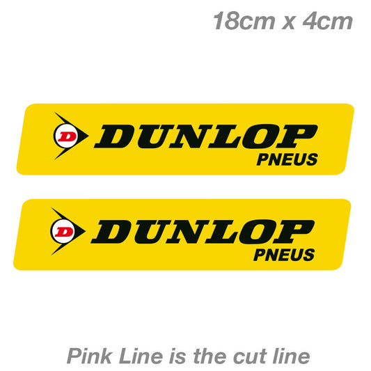 Dunlop Tyre Slap Laptop , Car  Vinyl  Sticker 