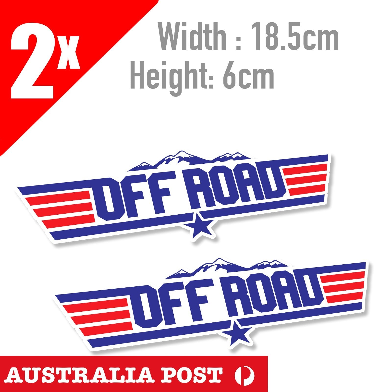 TOP GUN Off Road Logo , 4x4 Off Road, Hilux Toyota , 4WD , ARB Sticker