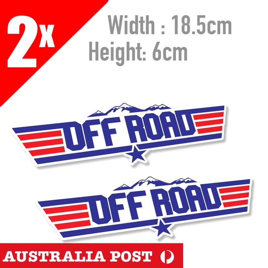 TOP GUN Off Road Logo , 4x4 Off Road, Hilux Toyota , 4WD , ARB Sticker