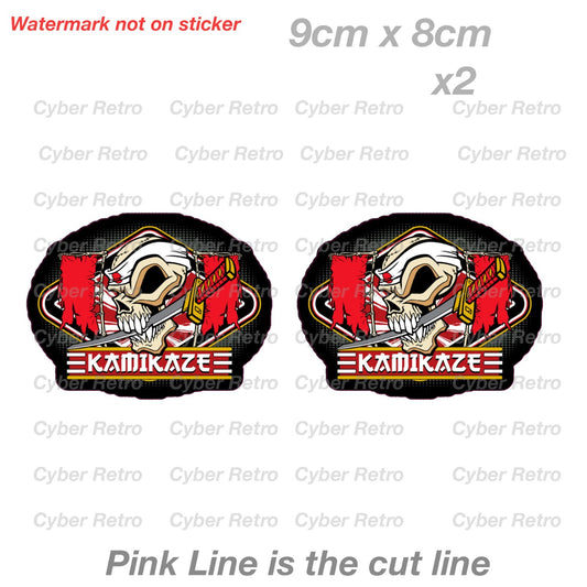 Evil Japanese - KAMIKAZI Sticker Decal JDM Car Drift Vinyl Funny Turbo 