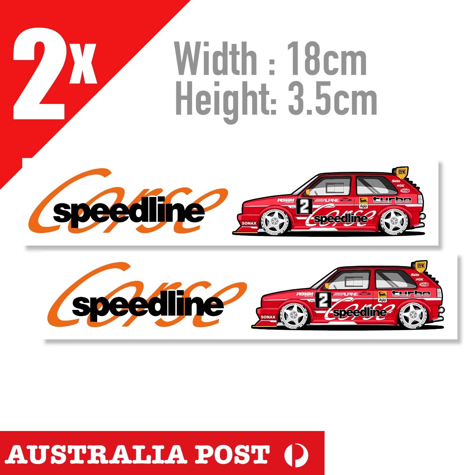SPEEDLINE Corse Racing Car MK2 , Fridge Laptop , Car Sticker