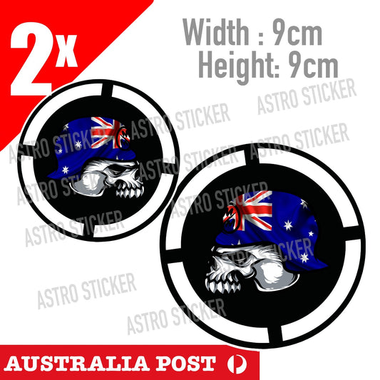 Metal Mulisha ,Motocross Dirt Bike 4x4 ,Off Road Australian Flag, Helmet Sticker