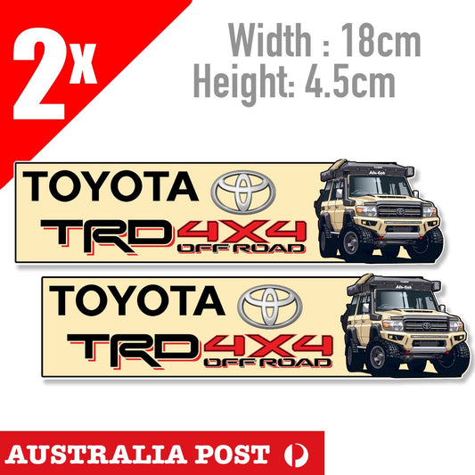 Toyota TRD4x4 Banner, Japan Off Road, 4x4, 4WD All Wheel Drive  Sticker