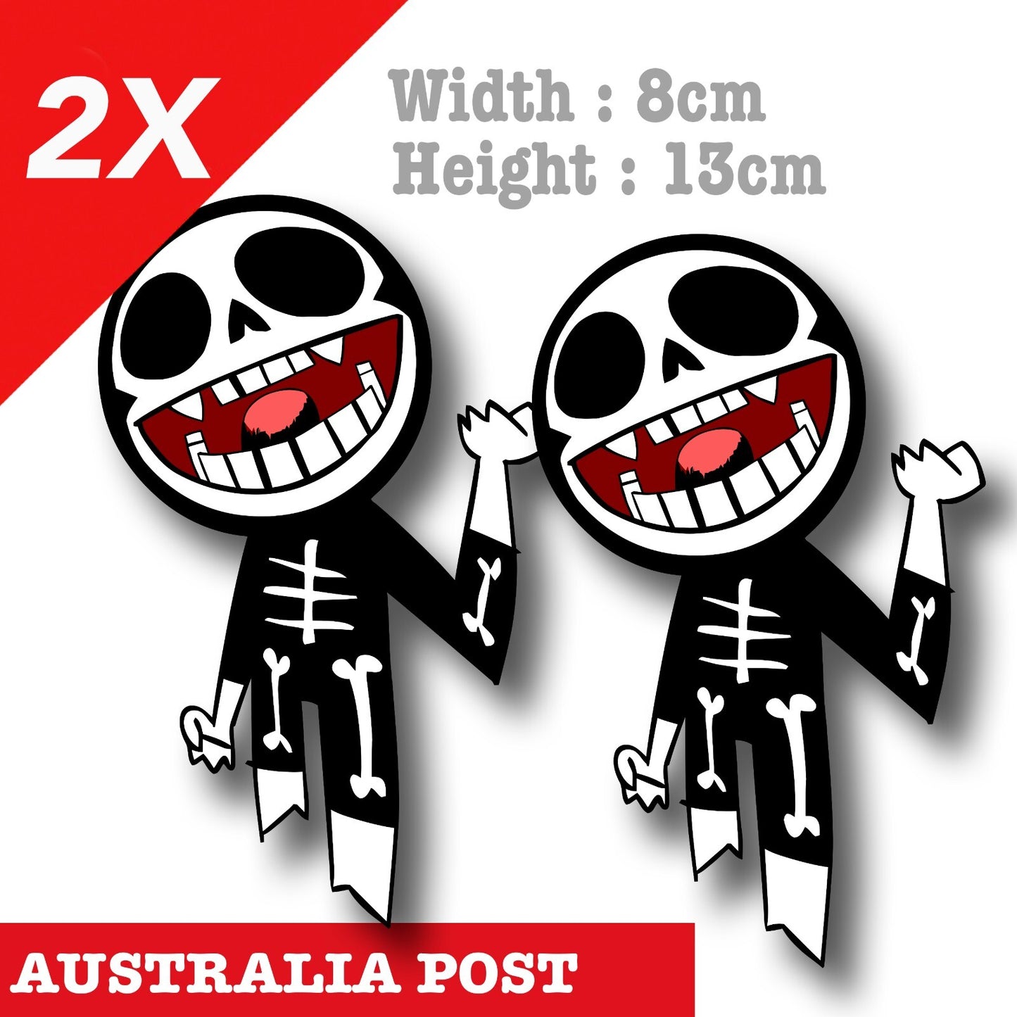 Gorillaz Skeleton Figure , Gorillaz Music Mascot  Decal Sticker