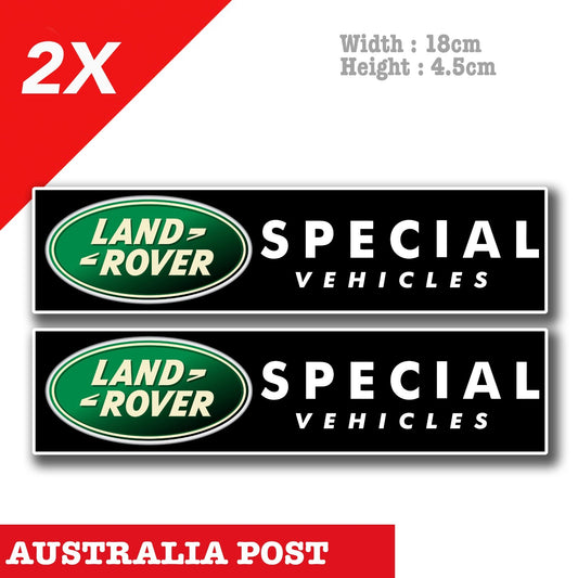 LAND ROVER Special Vehicles - Off Road 4x4 4WD Stickers
