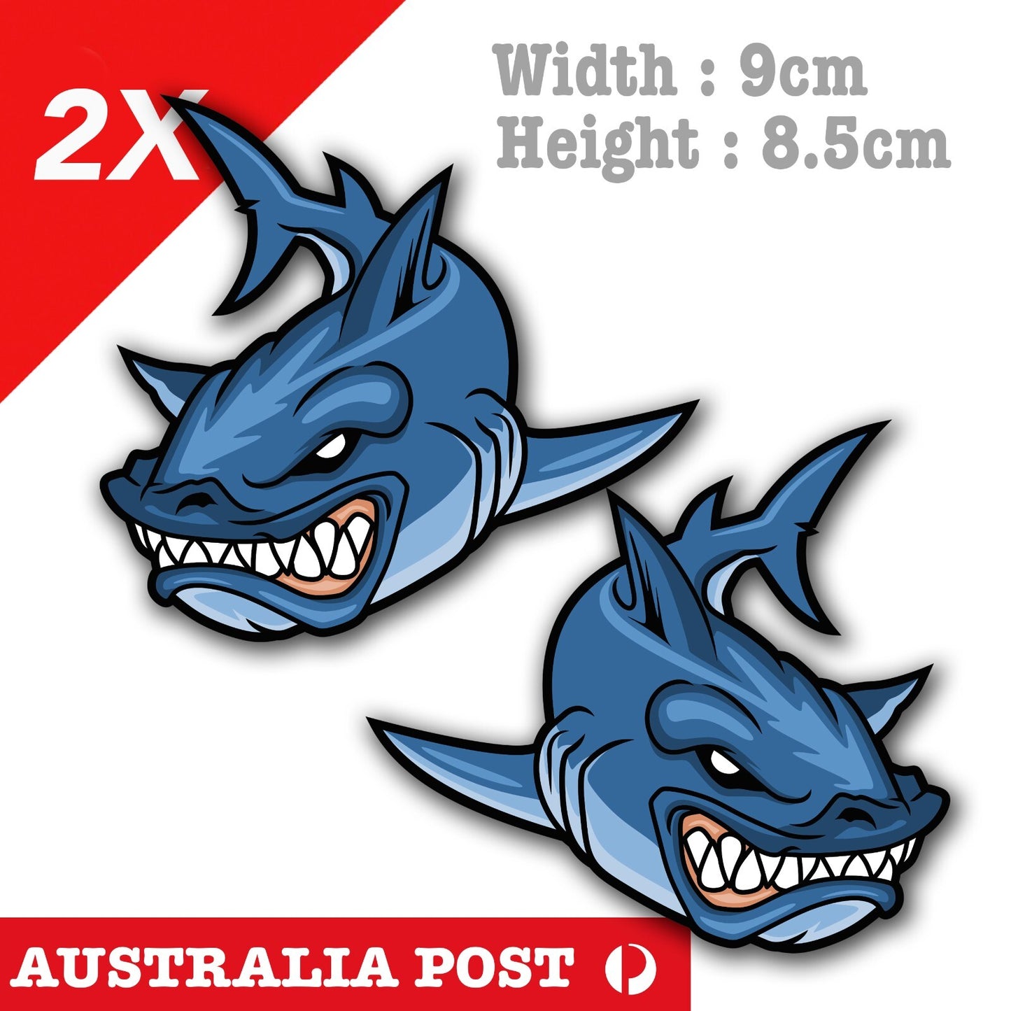 Angry Shark , Fishing Camping, Outdoor , 4x4 , 4WD , Truck , Ute Sticker
