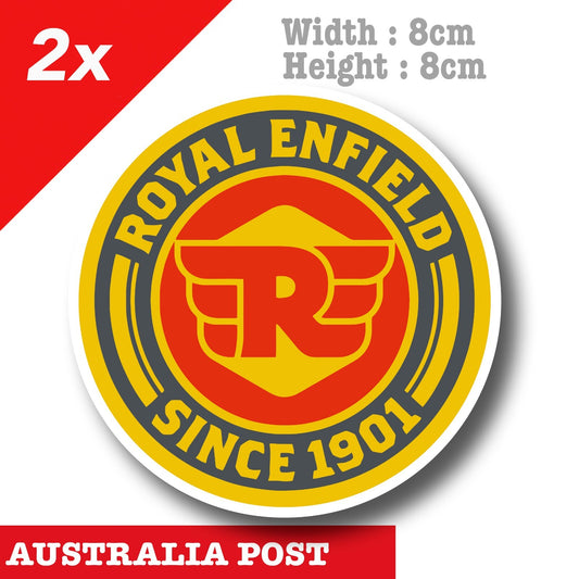 Royal Enfield Since 1901 Logo , Oil , Filter  Decal Sticker 