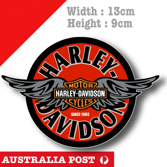 Harley Davidson Motorcycle Wing Logo, Helmet, Fuel Tank  Decal Stickers