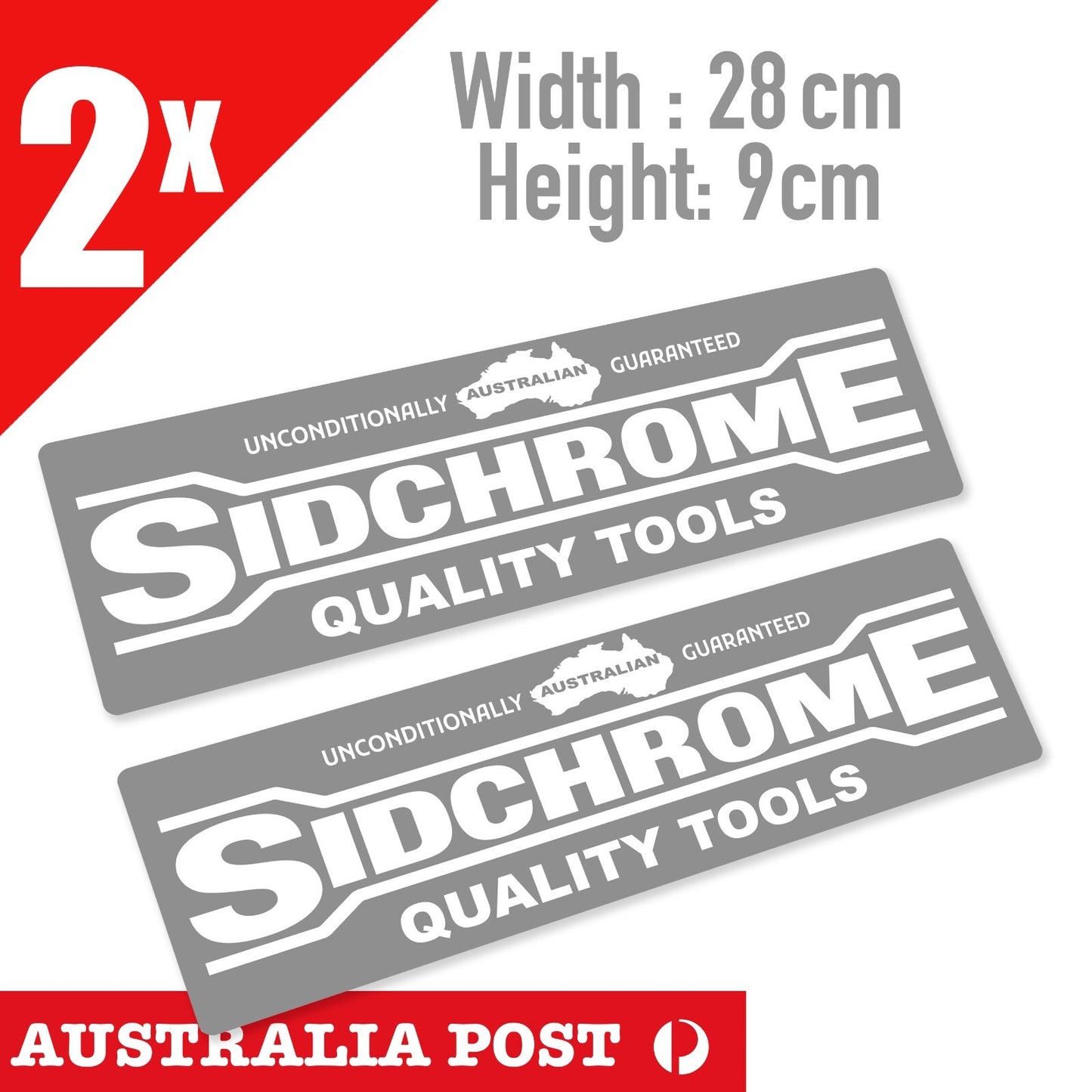 Sidchrome QUALITY Tools , Vintage Style Banner  Vinyl Stickers