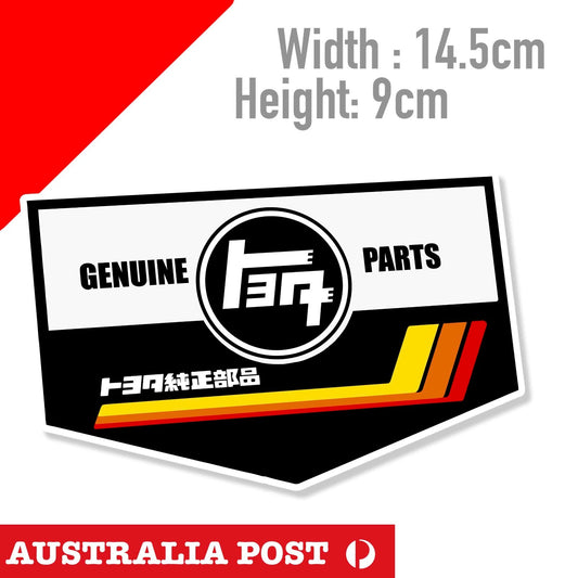 Toyota TRD JDM Part Logo 4WD Logo, 4x4 Off Road, Hilux Toyota Stickers
