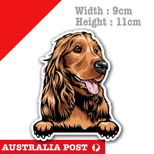 Smiling Cocker Spaniel Dog Breed Bumper Sticker Laptops Tumblers Windows 