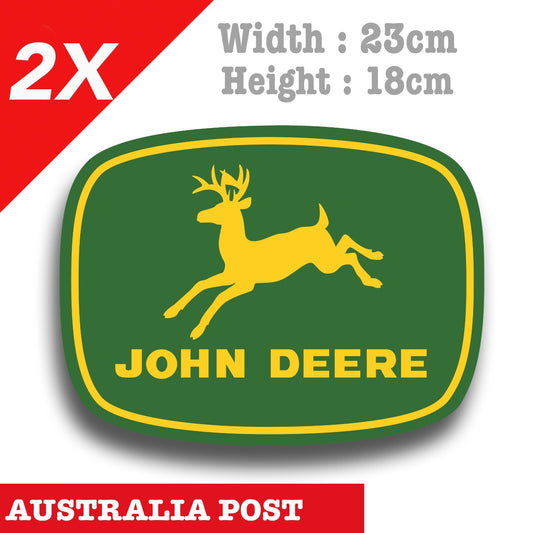 John Deere Logo 1956 XLarge Laptop , Car  Vinyl  Sticker 