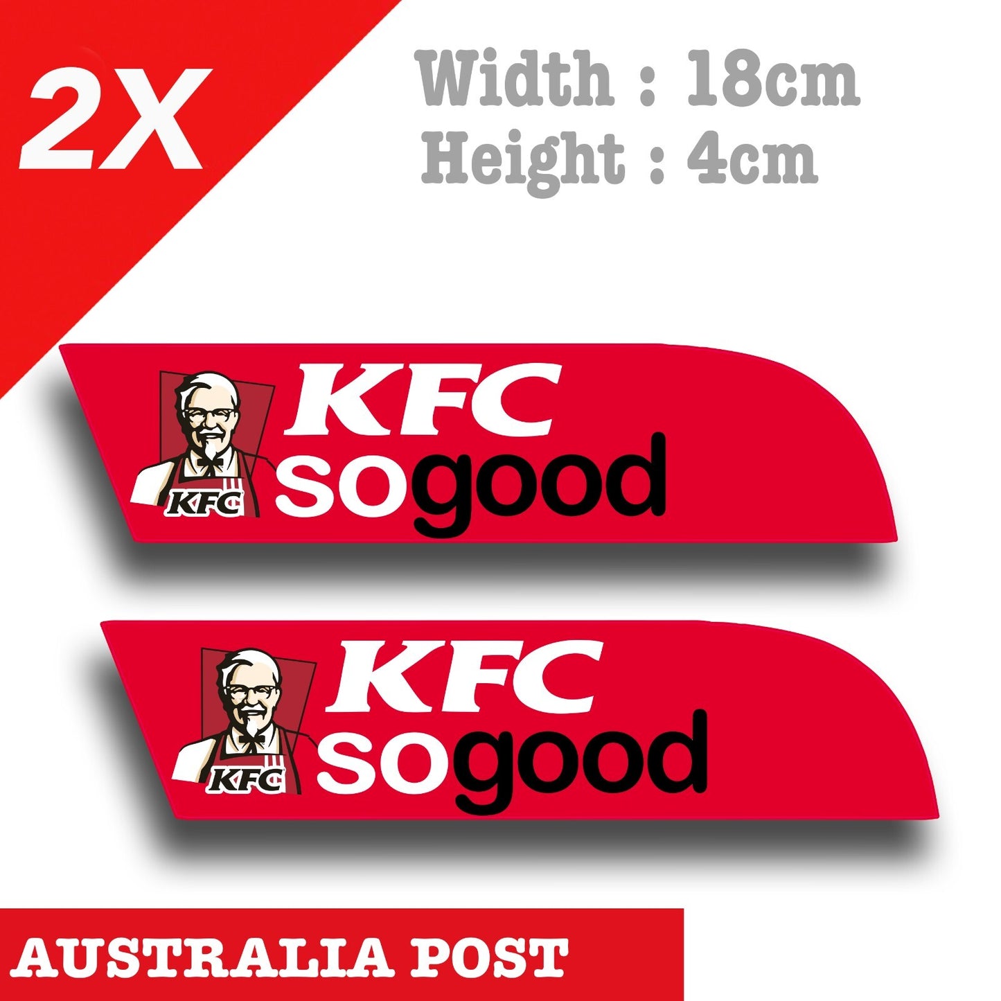 KFC Banner Logo, KFC So Good Stickers