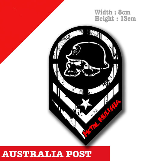 Motorcycle Helmet Metal MULISHA Skull Helmet logo Sticker