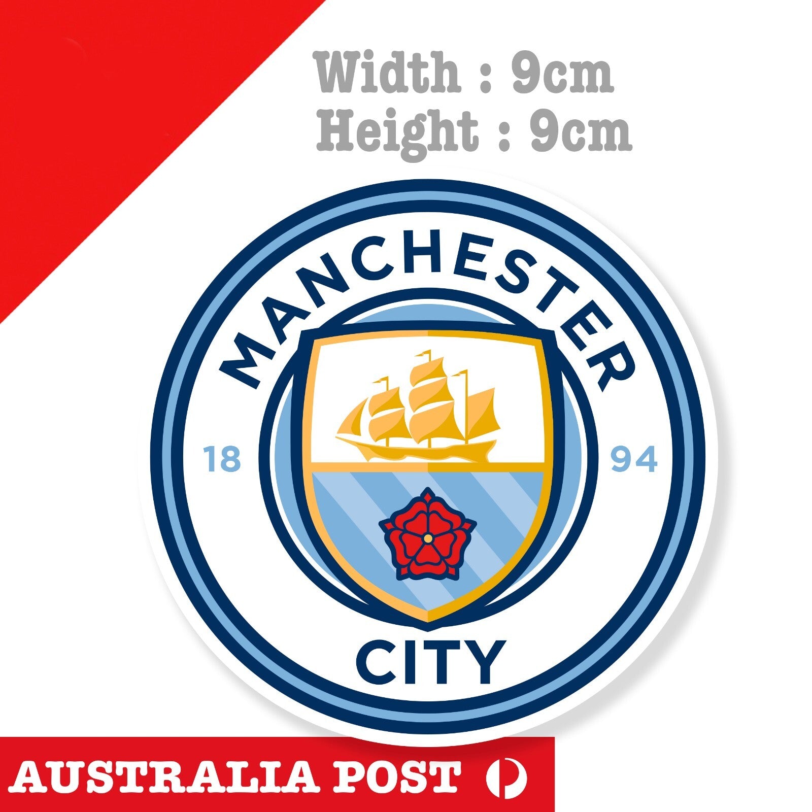 Manchester City FC Premier League Sticker Vinyl Decal Car Wall Sticker