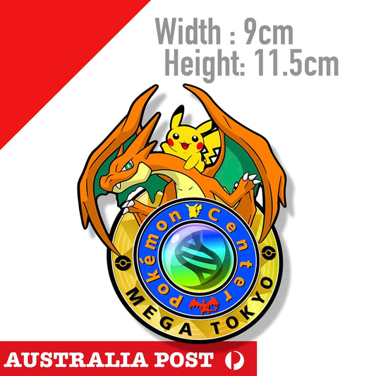 Pokemon Charizard & Pikachu Cartoon POKEMON MEGA TOKYO Sticker