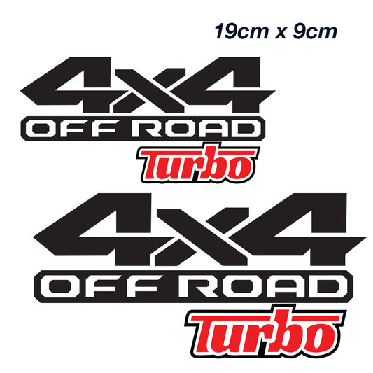 Toyota Off Road Turbo 4x4 Logo , 4WD, 4x4   Decal Sticker