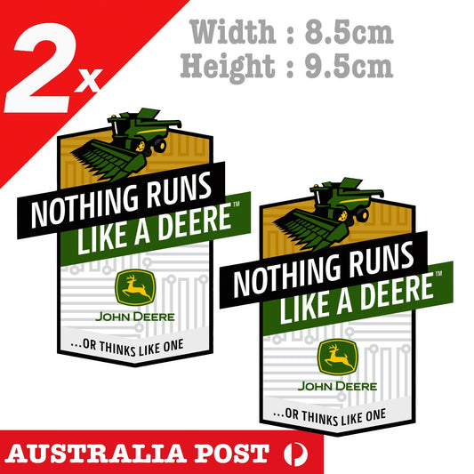 John Deere Logo - Nothing Rungs Like Combine Sticker 