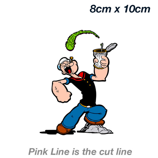 Popeye Sailor with Spinach Sticker 