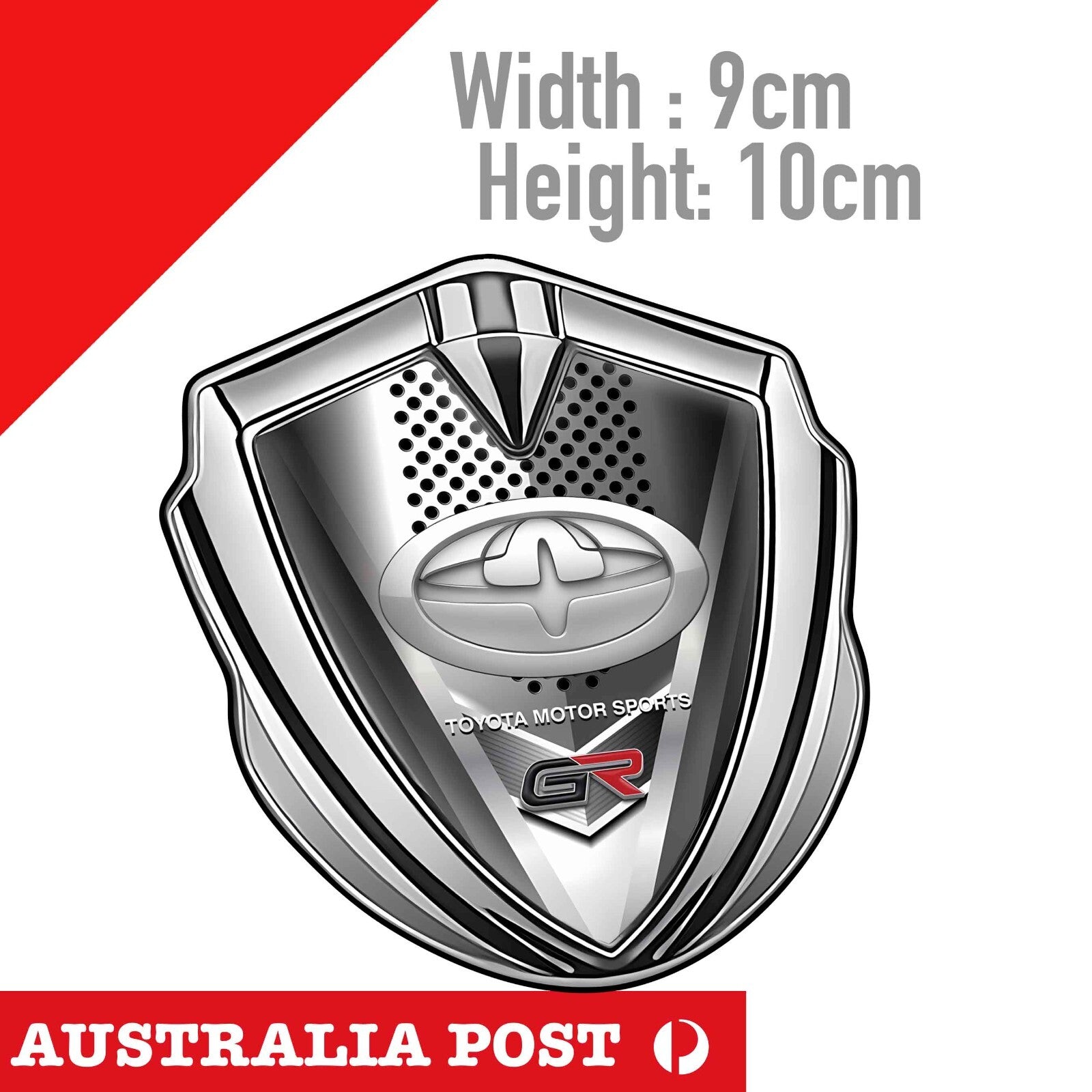 TOYOTA Motor Sport GR BADGE 4x4 Hilux 4x4 Truck Ute, CRHOME Style Sticker