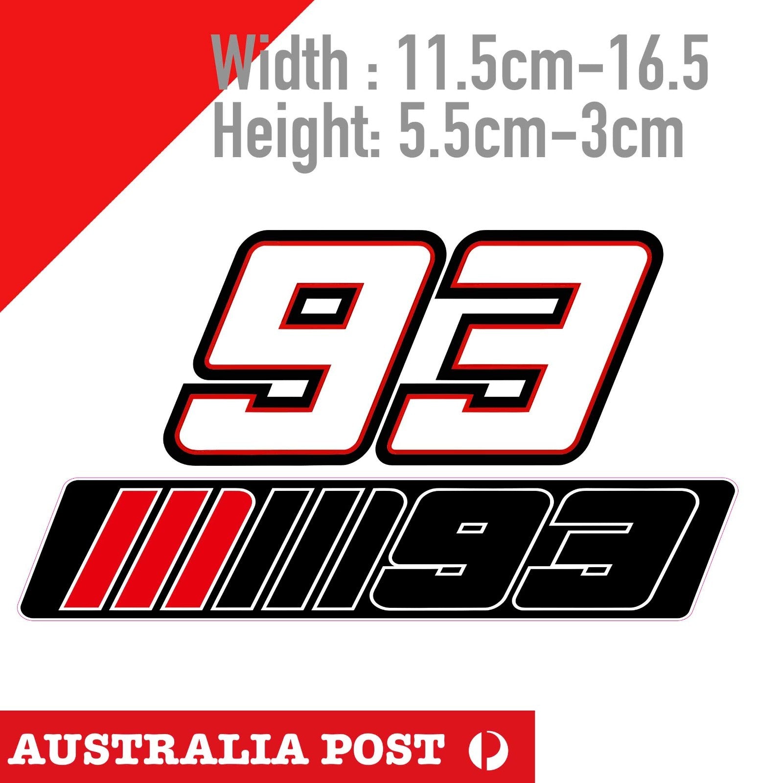 Marc Marquez 93 Motorcycle Helmet , MotoGP, SHOEI, Racing Motorcycle Sticker