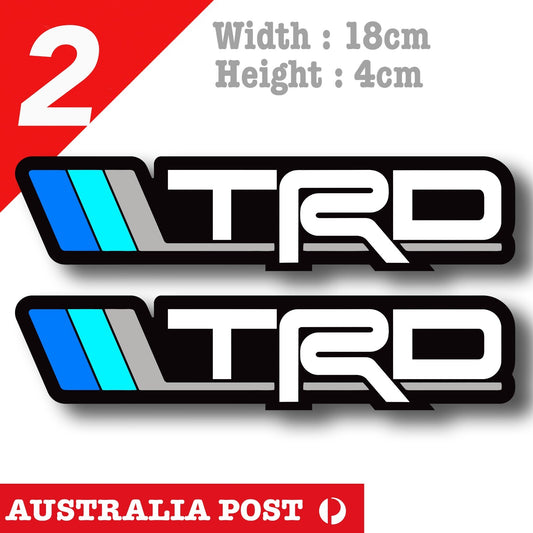 TOYOTA TRD Vintage  Blue Stipe Logo, 4WD, 4X4, Hilux, Off Road Stickers