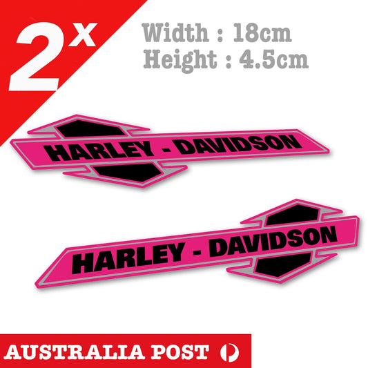 Harley Davidson Classic Pink , Black  Fuel Tank, Motorcycle Sticker