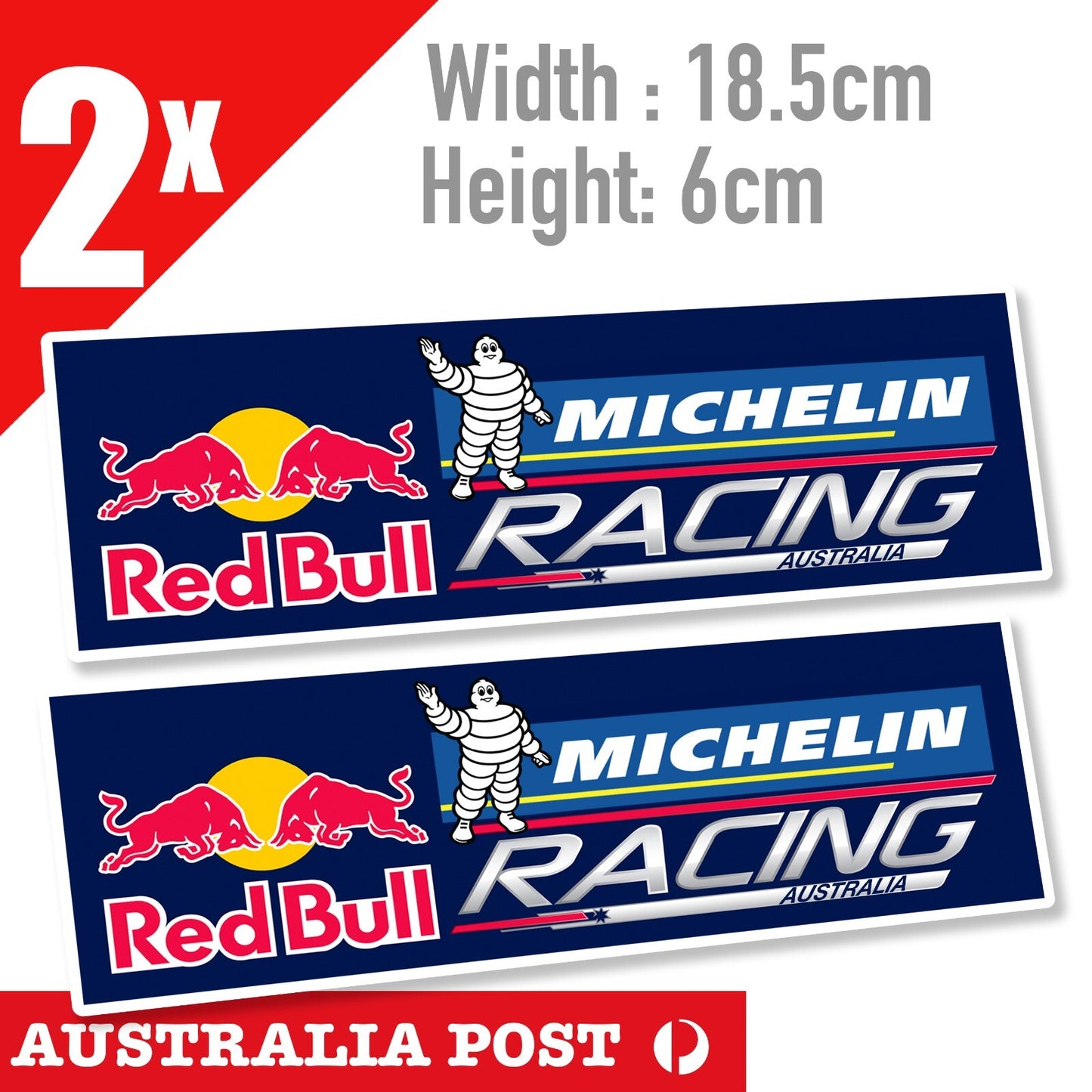 RED BULL RACING MICHELIN Tyre Mascot, Red Bull  Laptop , Car  Decal Stickers