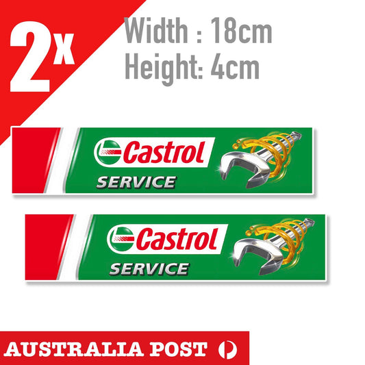 CASTROL OIL Logo ,SERVICE , Castrol Road racing Sticker