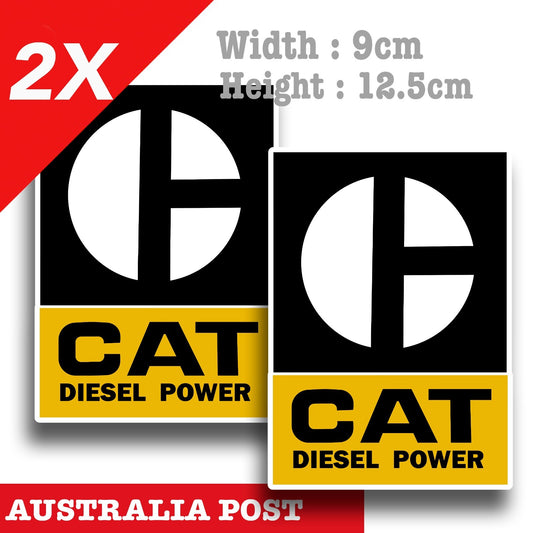 Caterpillar Diesel Power Logo x2  Decal Stickers