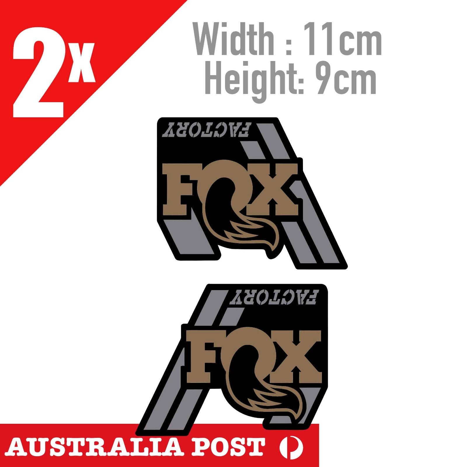 Fox Forks Suspension Factory Style  x2 Stickers