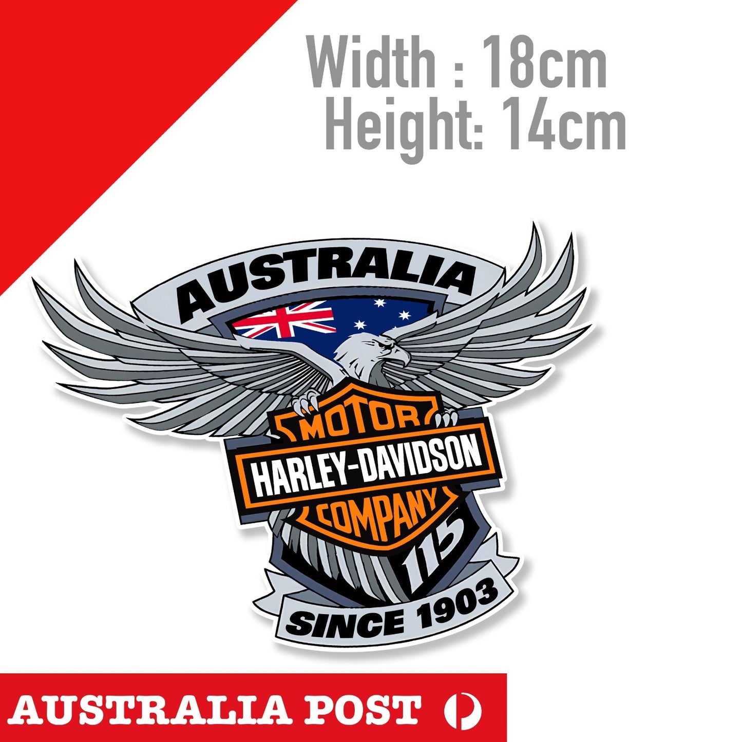 Harley Davidson Motorcycle , Motorcycle, Scooter, Logo Large Sticker