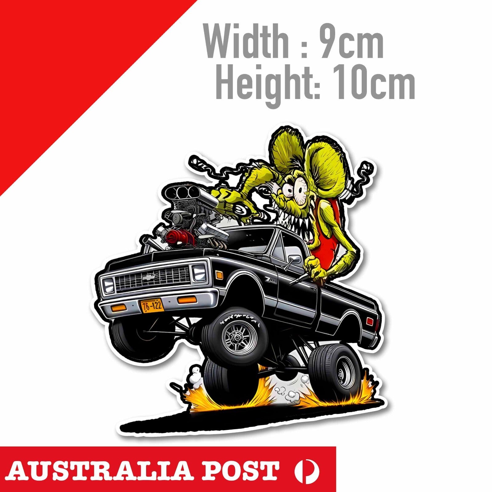RAT Fink  High , DOPED Hot Rode, Monster Truck Rat FINK  Sticker