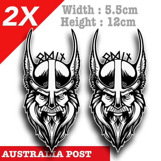 ODIN Viking Warrior , God of War Viking Warrior  Vinyl  Sticker