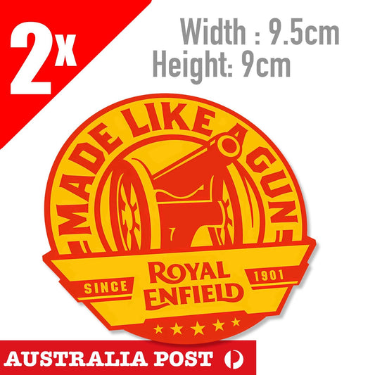 ROYAL ENFIELD Motorcycle Logo Royal Enfield Bicycle, Since 1901 Vintage Sticker