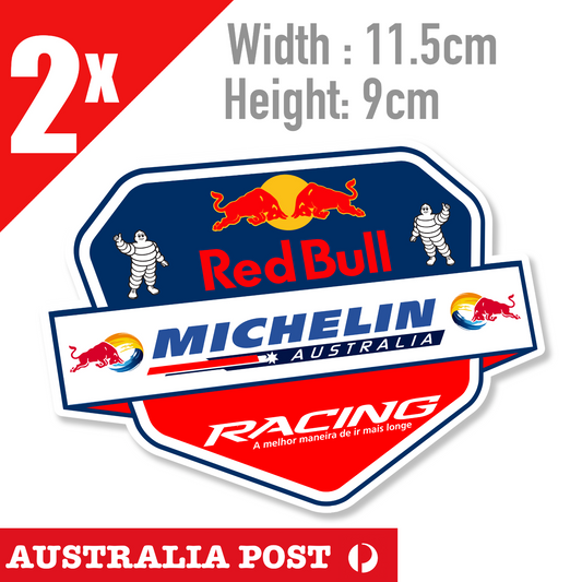 Red Bull RACING Michelin TYRE Australia Stickers,