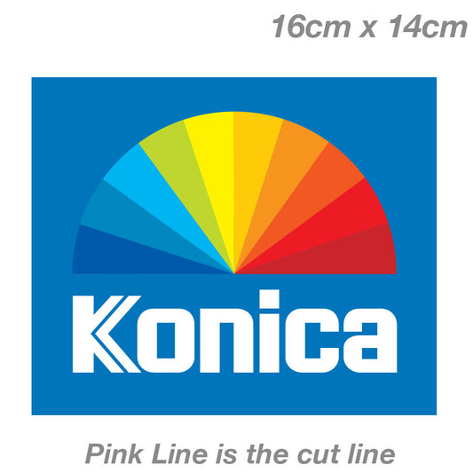 Konica Film Logo, 135mm Film KONICA Film Logo Sticker