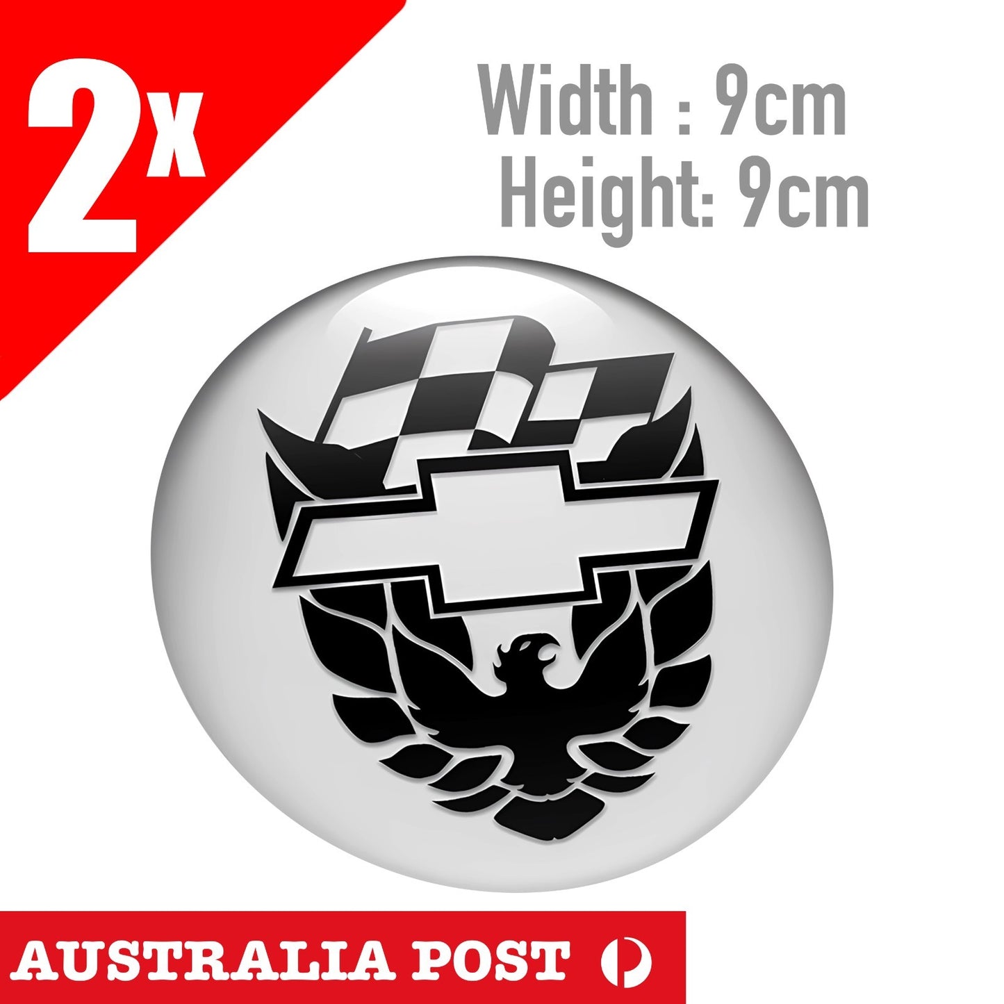 Pontiac Round Logo badge Grey Sticker