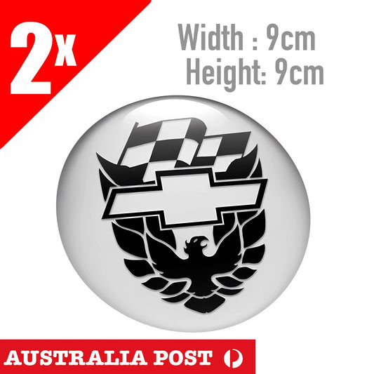 Pontiac Round Logo badge Grey Sticker