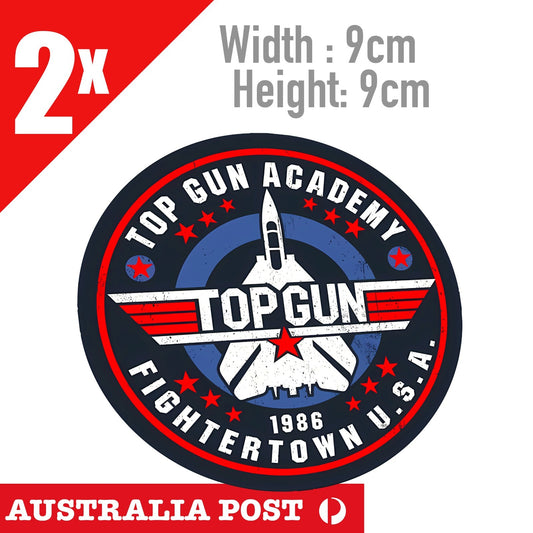Top Gun ACADEMY  Logo Sticker Decal Air Force Style , TOP GUN FIGHTER  Stickers