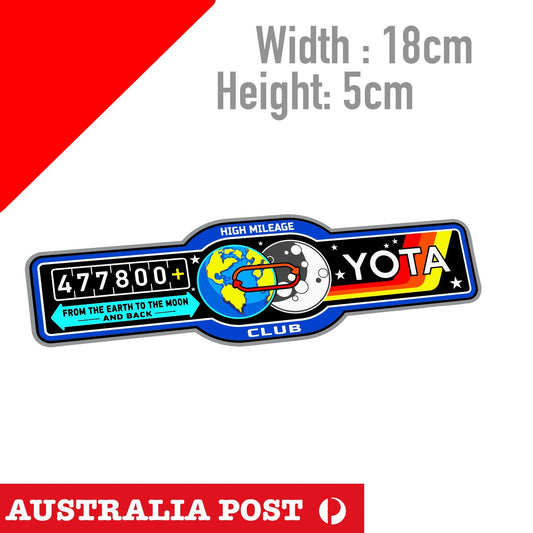 Toyota 477,800 High KILOMETER Club,To Moon & Earth , TRD ,4WD, 4X4, Sticker