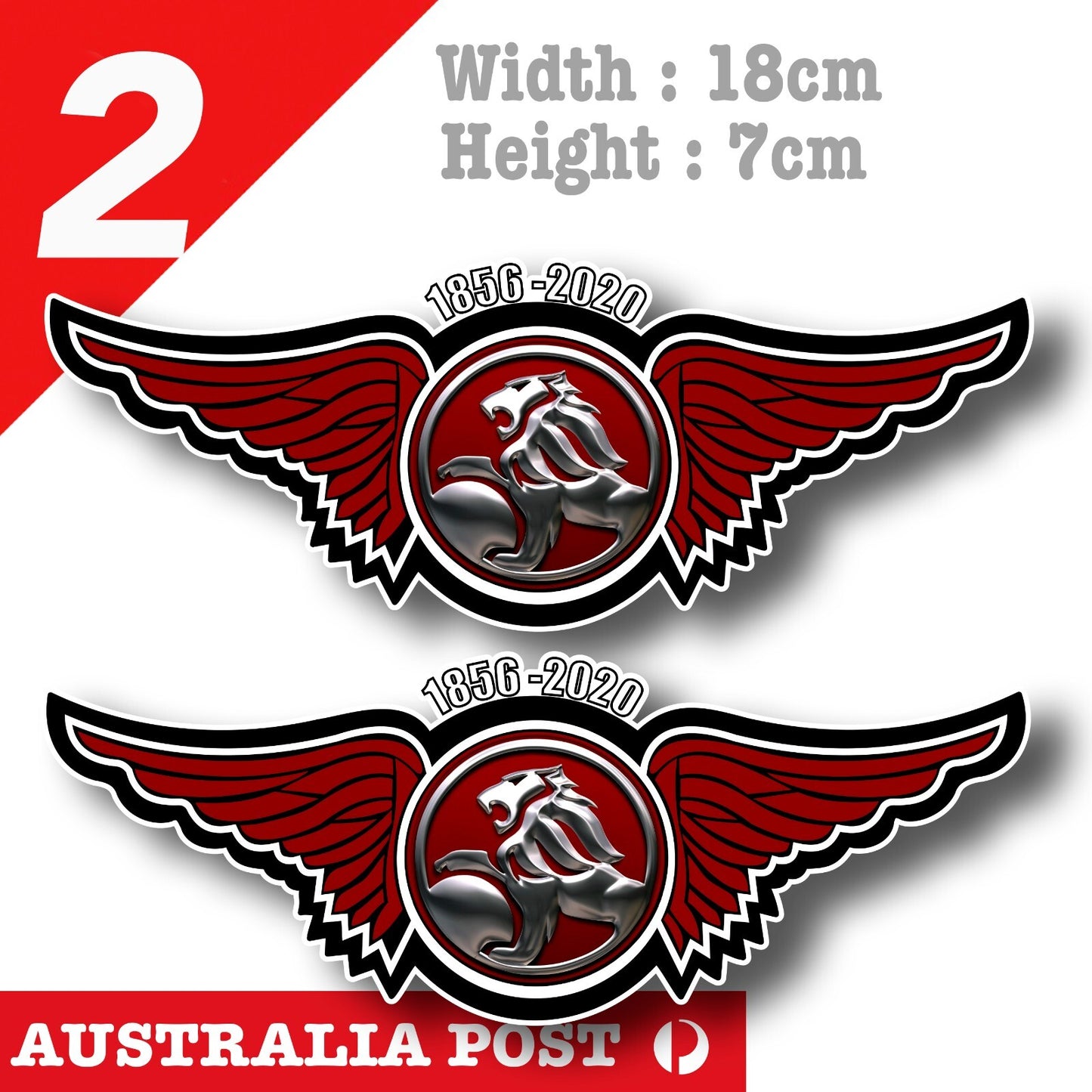 HOLDEN Logo With Wings, Holden R.I.P 1856-2020 , Holden Commodore Sticker