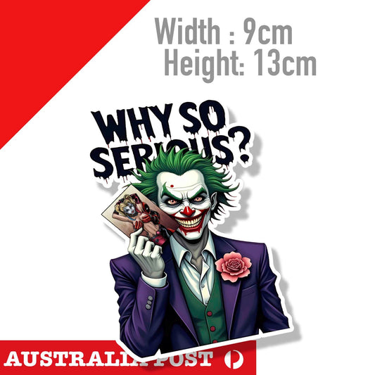 DC The Joker holding playing card , Suicide Squad, Harley Quinn DEADPOOL Sticker