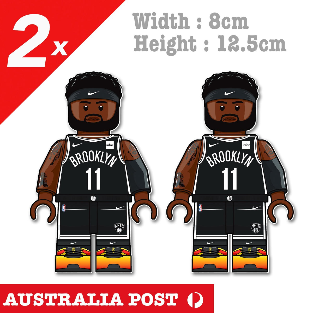 NBA Lego Brookly Basketball Player, Nike Basketball  Vinyl  Sticker
