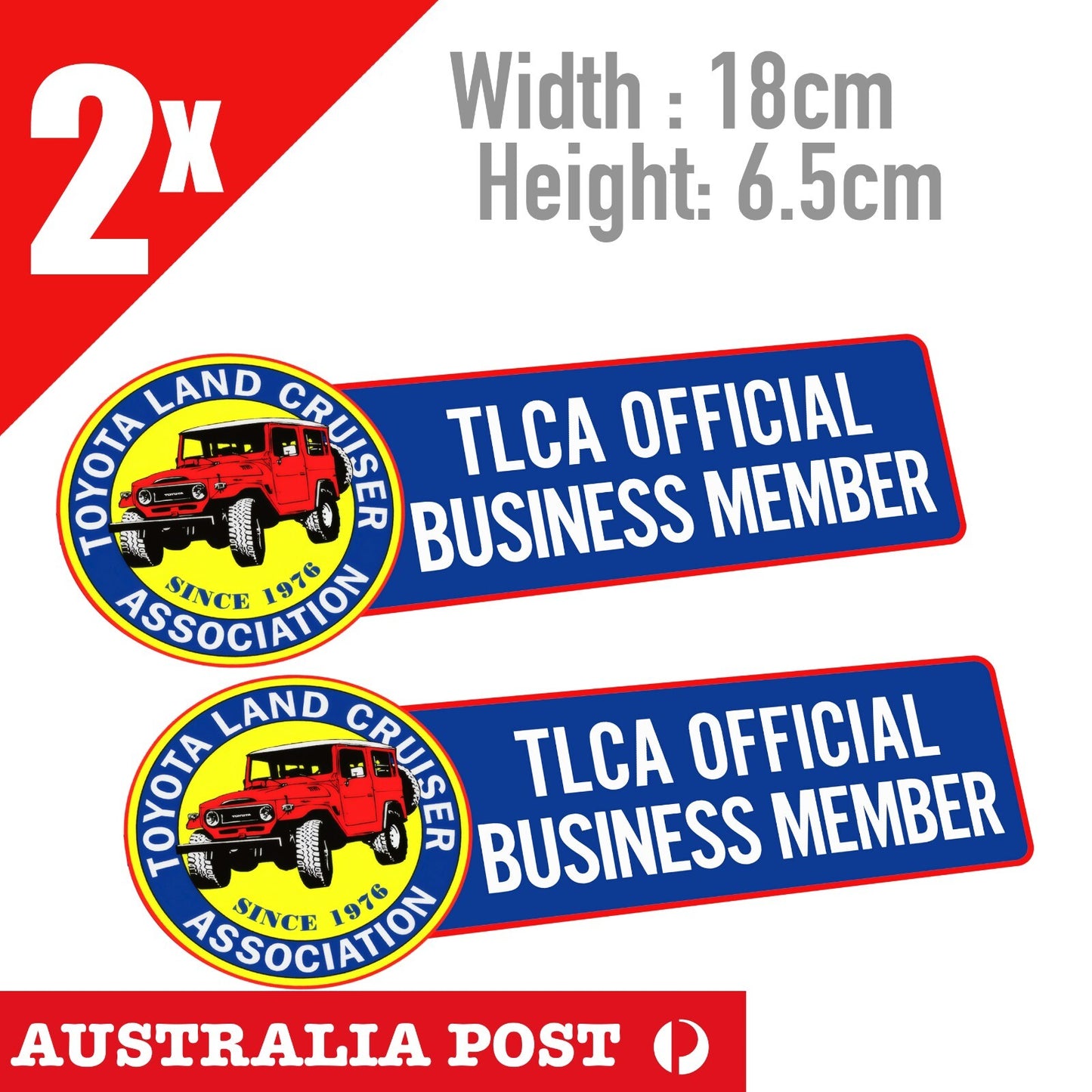 TOYOTA TLCA Banner, Hilux 4x4 Truck Ute, 4Runner x4 Stickers