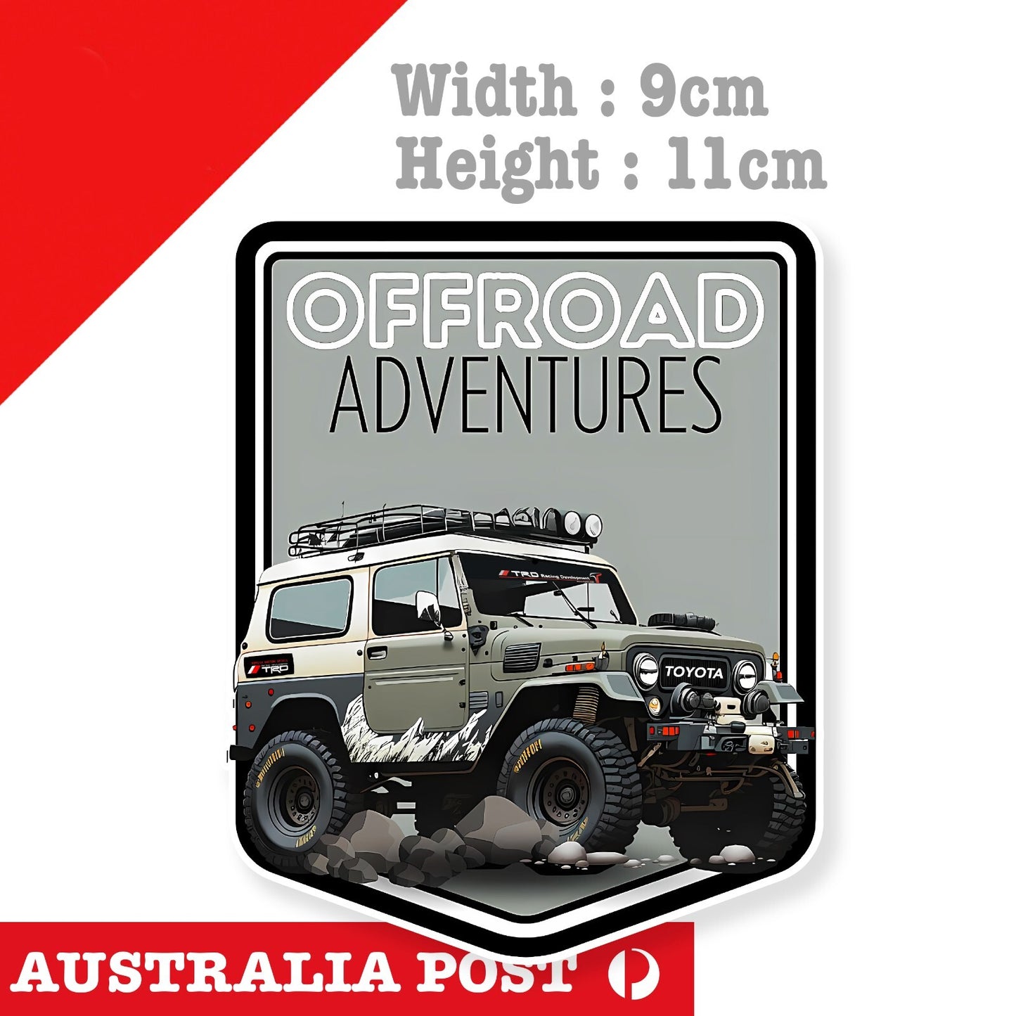 Toyota  TRD Racing Development  Off  Road Adventure, 4WD, Off Road Decal Sticker